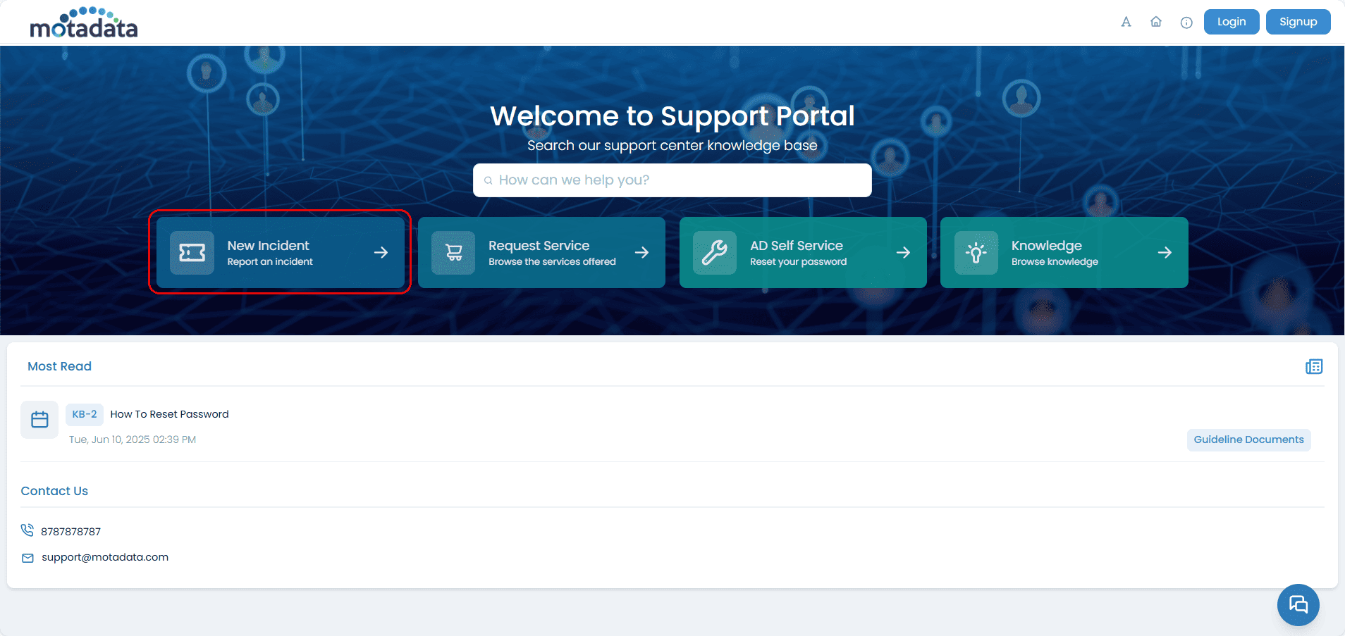 Create Incident Without Login