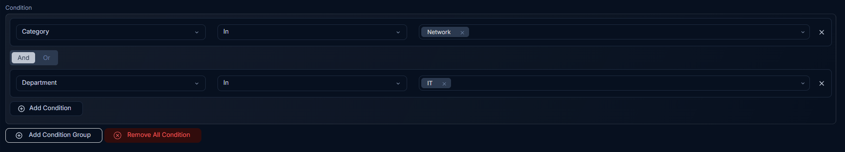 Condition Statements