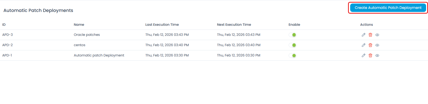 Create Automatic Patch Deployment Button