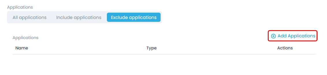 Add Applications Link
