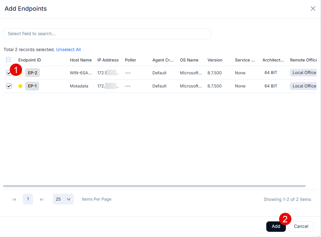 Add Endpoints
