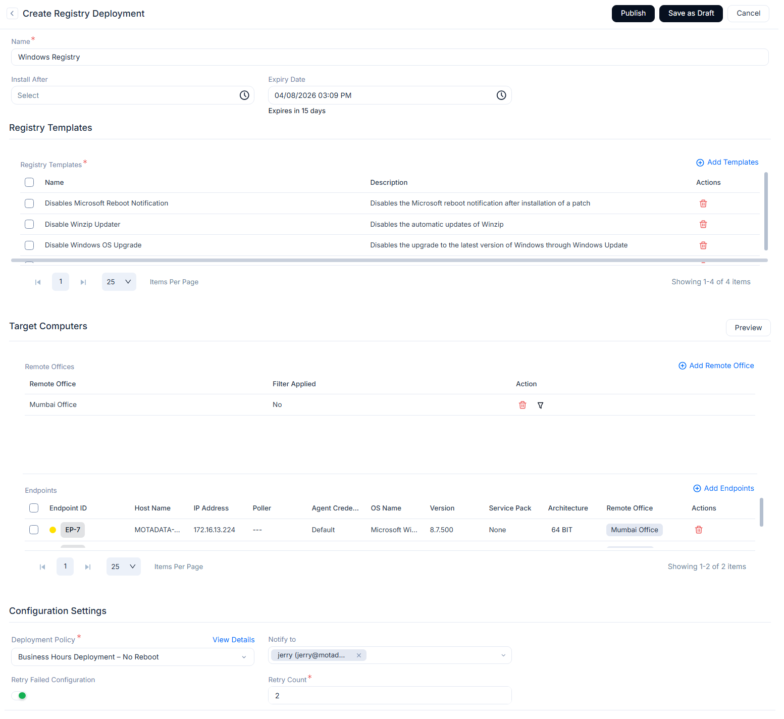 Creating Registry Deployment