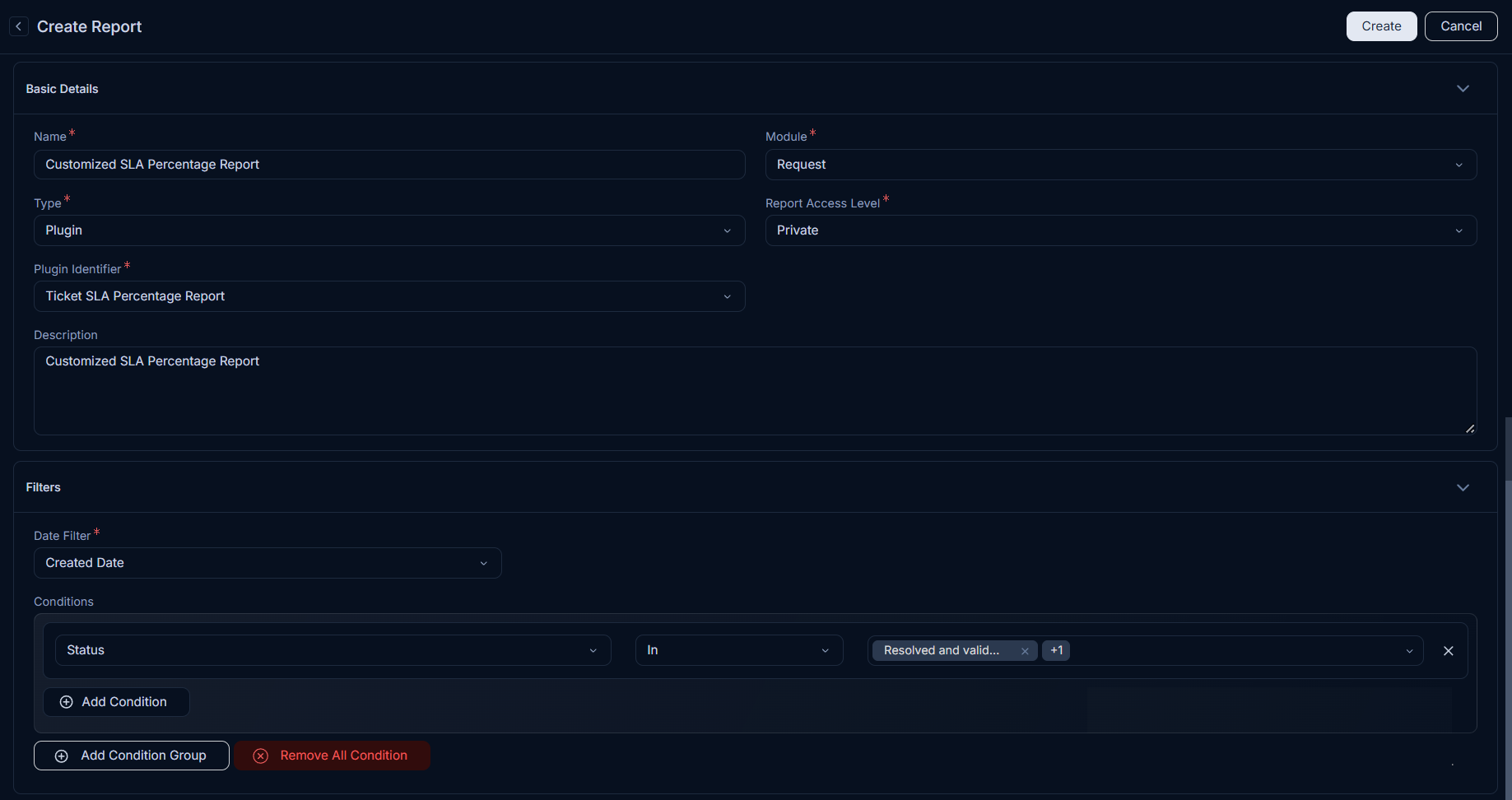 Creating Plugin Report