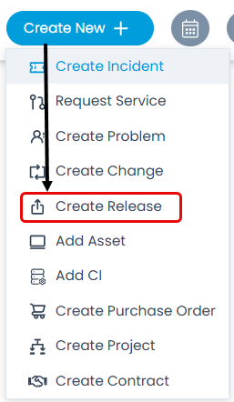 Create Release option