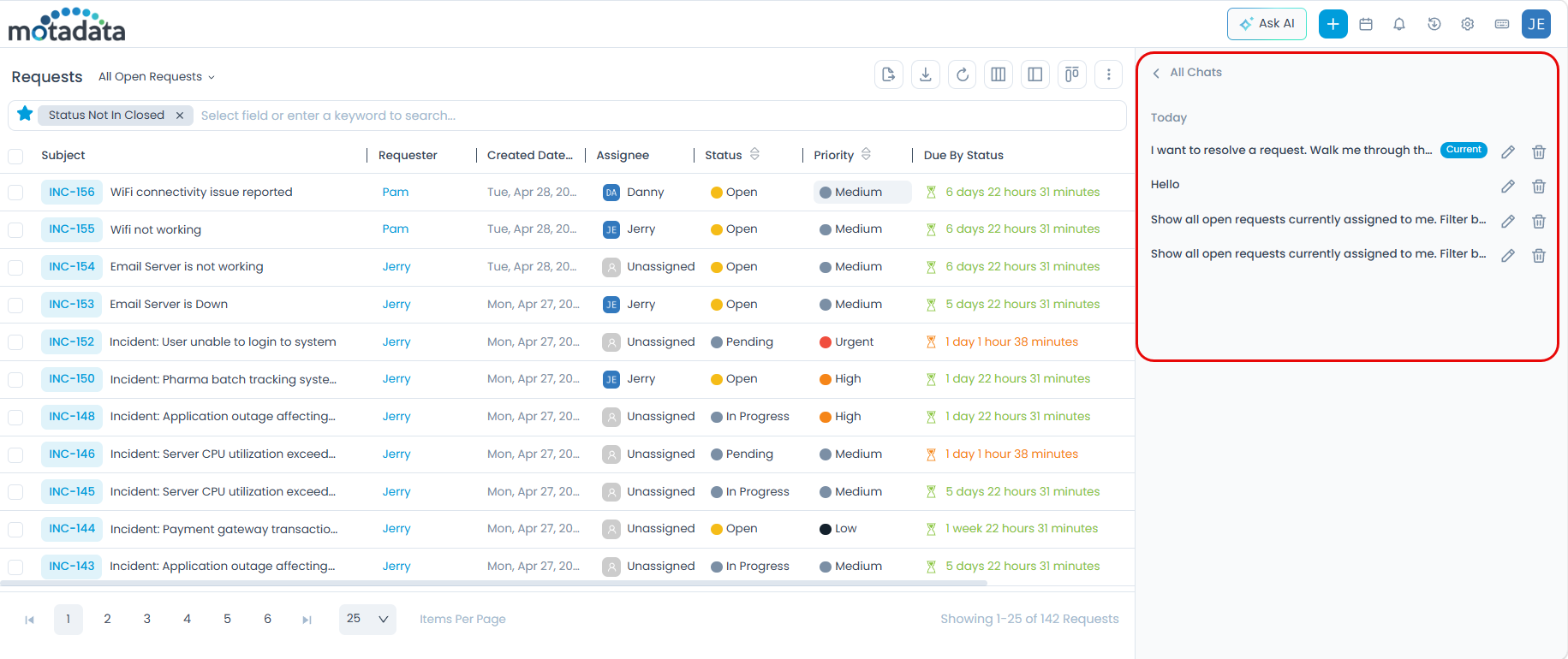 View Chat History