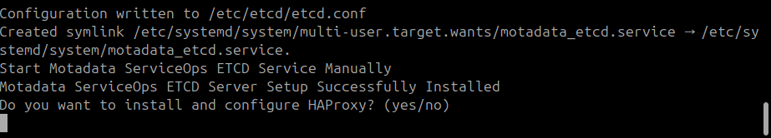 ETCD additional node prompts left blank