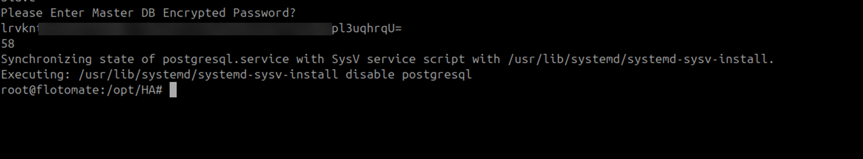 Terminal showing DC Slave application configuration completed successfully