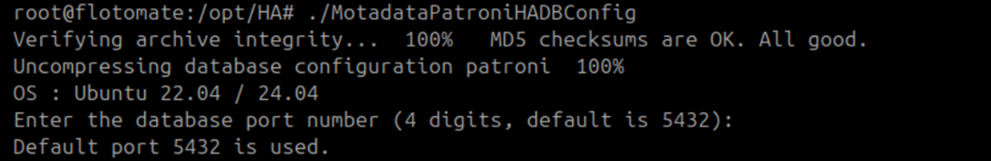Terminal showing two Patroni cluster members visible on the DC Slave after reload
