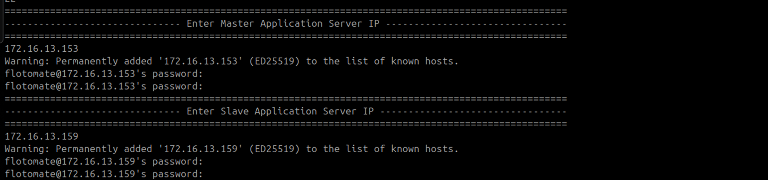 Terminal showing sudo password entered during HA Observer setup on the DC Observer