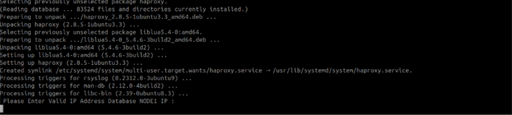 Terminal showing ETCD and HAProxy setup complete on the DR Observer
