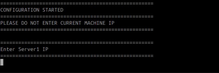 Terminal showing MotadataHAFileSync starting on the DR Master