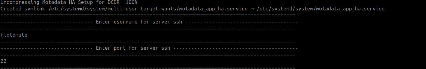 Terminal showing SSH port 22 entered during HA Observer setup on the DR Observer