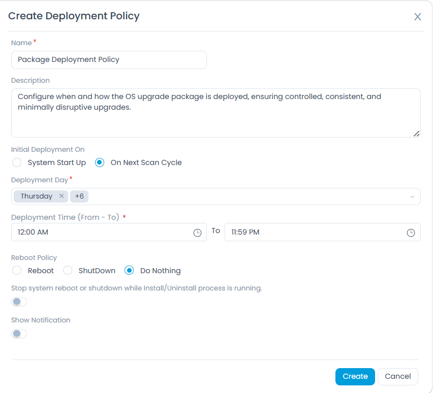 Deployment Policy
