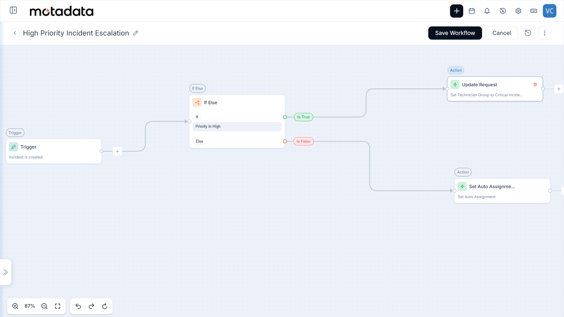 IF-Else Workflow Configuration