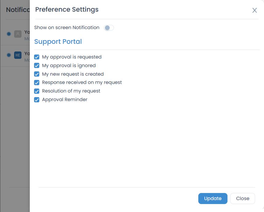 Preference Settings