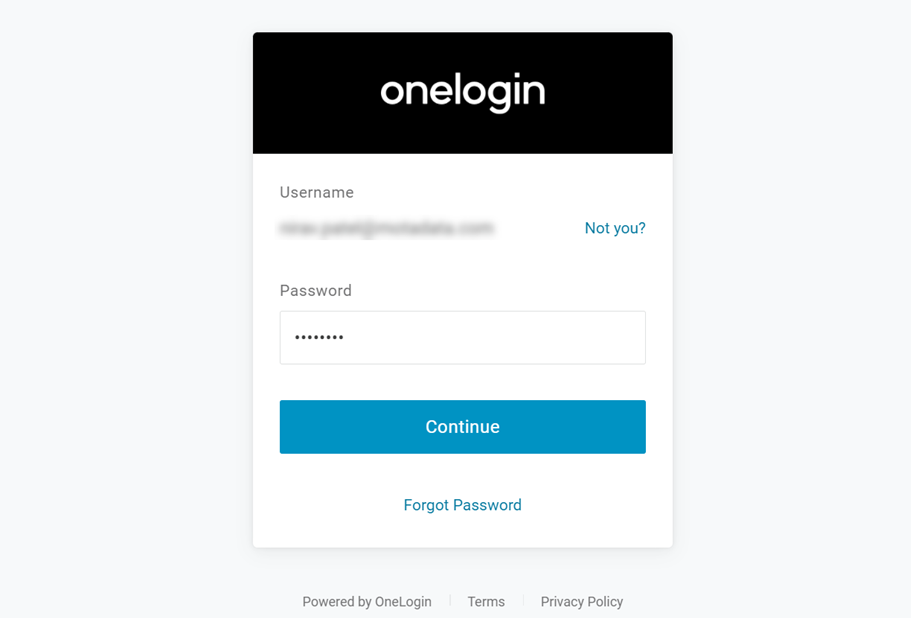onelogin Sign-in Page
