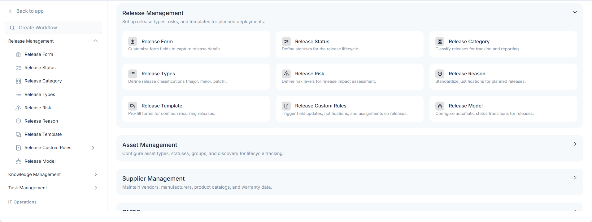 Release Management Options