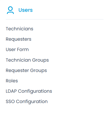 Users Section