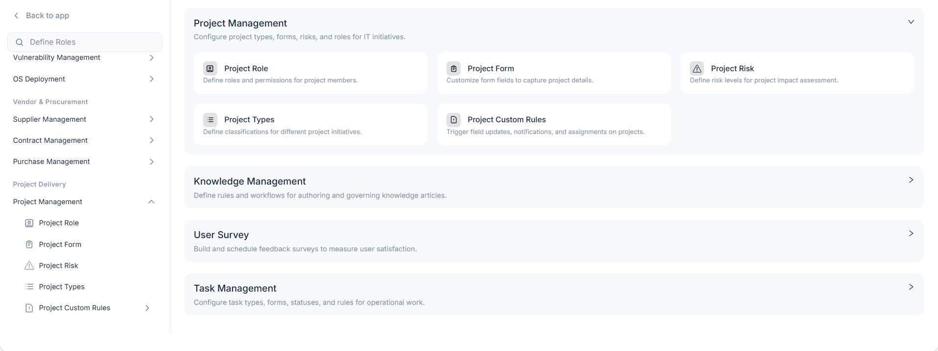 Project Management Options