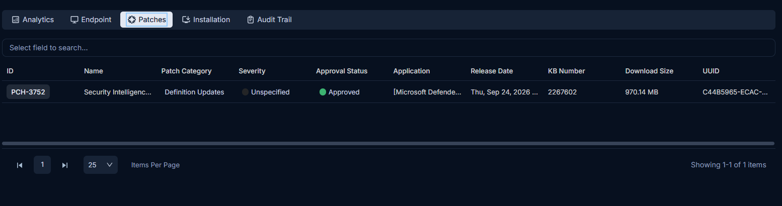 Patch List