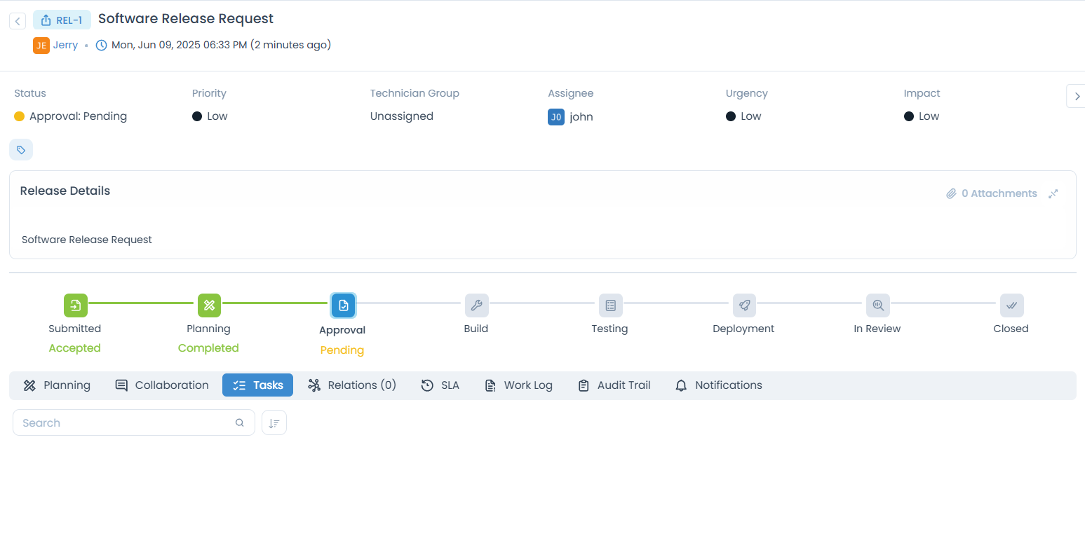 Example of Custom Rules in Release Management