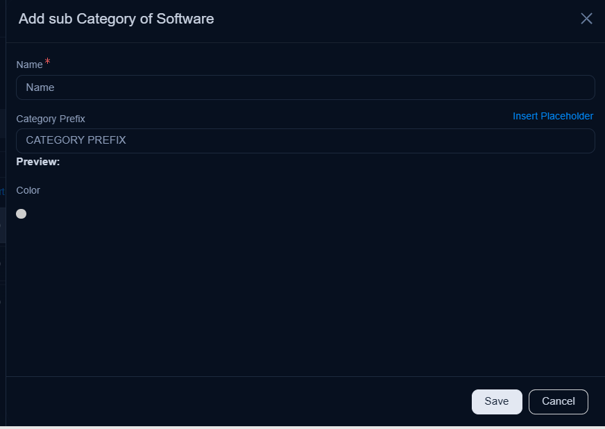 Adding Sub Category