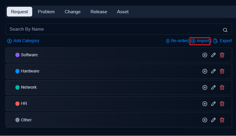 Import Categories Link