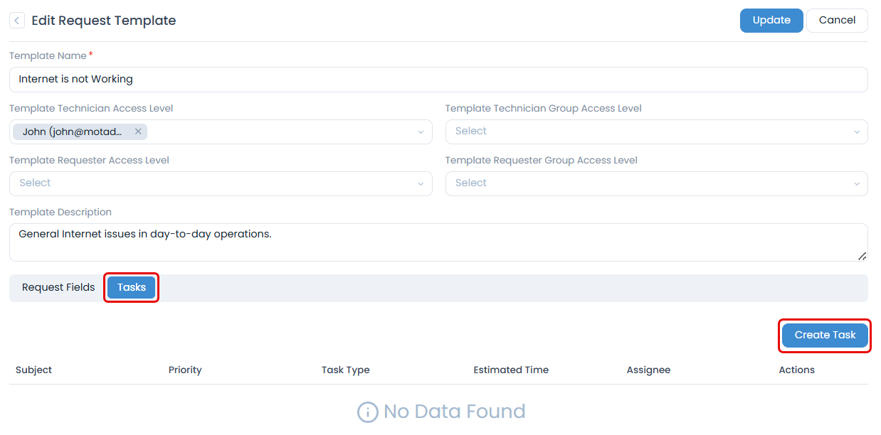 Edit Request Template