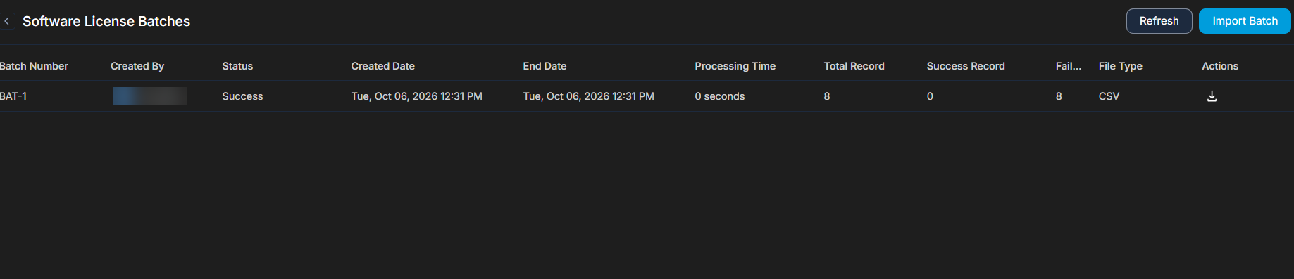 Import CSV Batches
