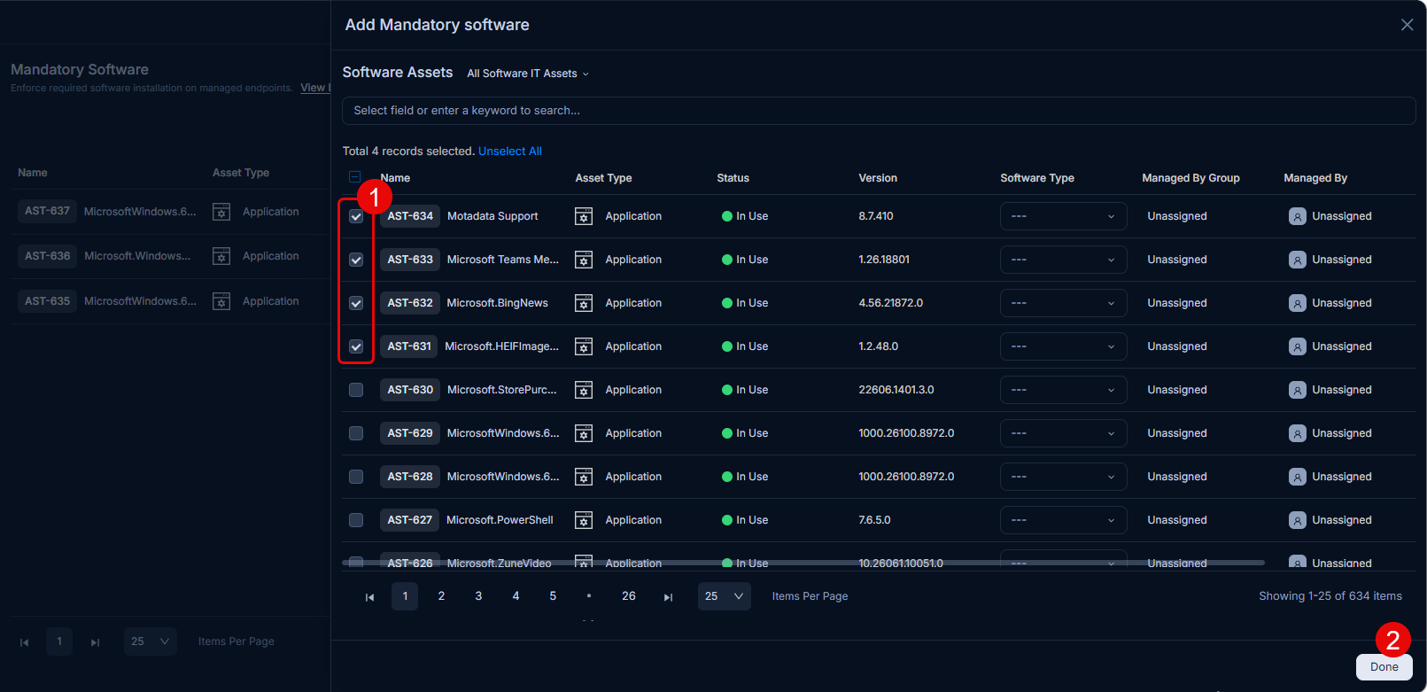 Add Mandatory Software