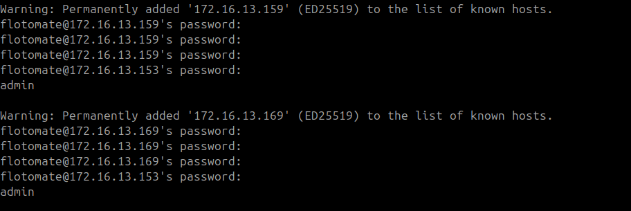 Terminal showing DC Master IP entered as the Server 1 during file sync setup on the DR machine