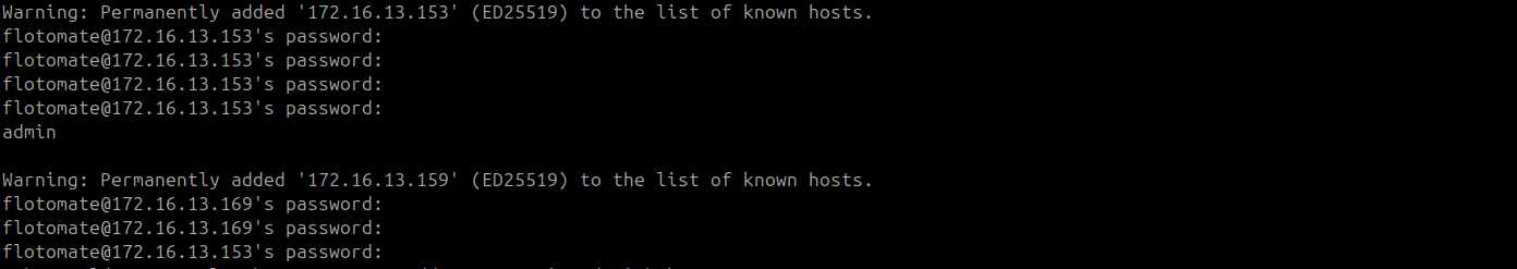 Terminal showing the DC Slave IP and password entries on the DR machine during passwordless SSH setup
