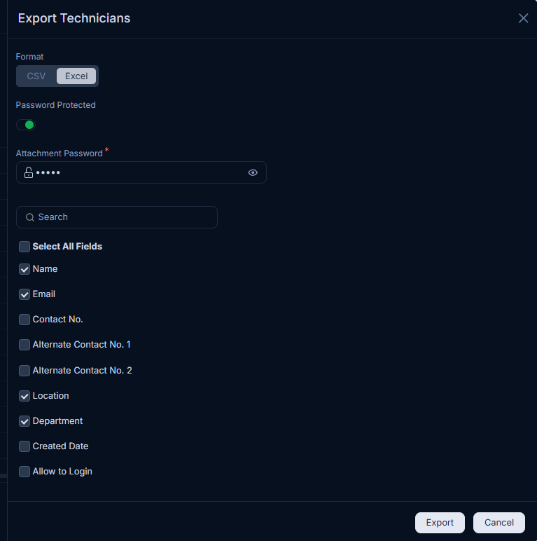Export Technicians