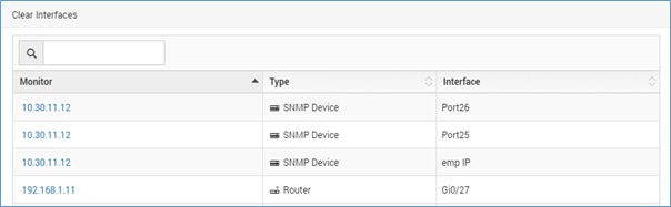 interface health monitor details