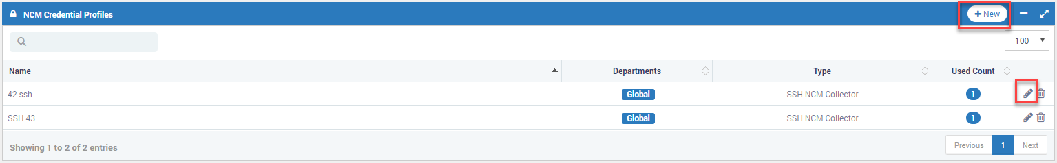 NCM Credential Profiles