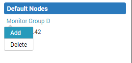 Add Child Node under the Node - 'Monitor Group D'