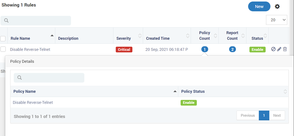 Listing and Managing Rule